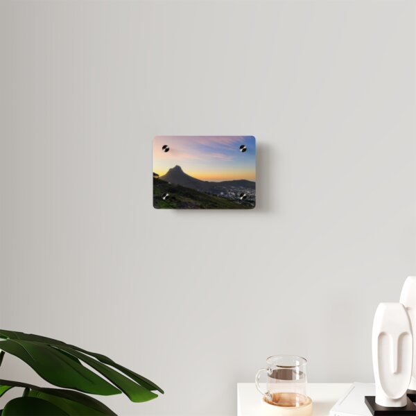 Sunset over Lion's Head Mountain Acrylic Wall Art Panel - Image 3