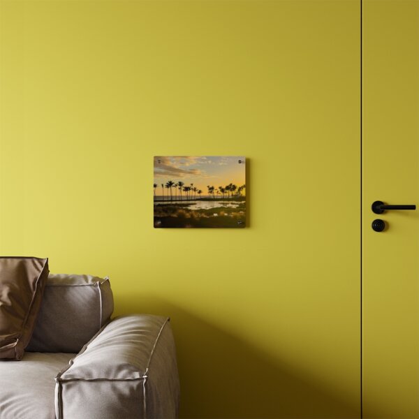 Serenity in Paradise: Hawaiian Sunset Acrylic Wall Art Panel - Image 12